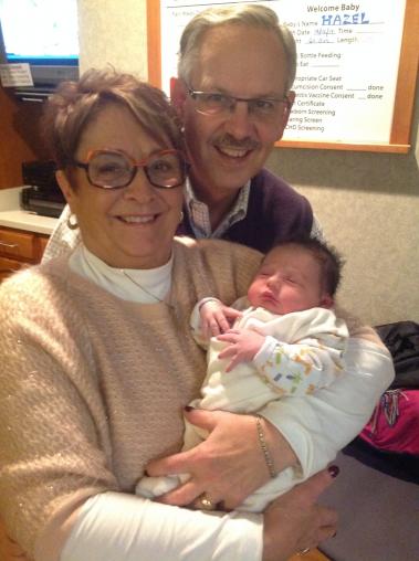 Char and Bruce Ough with baby Hazel Ough