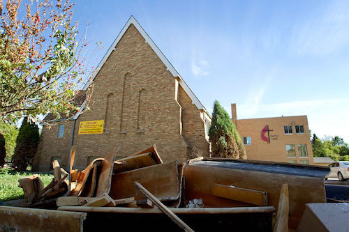 Minot Faith UMC flooded