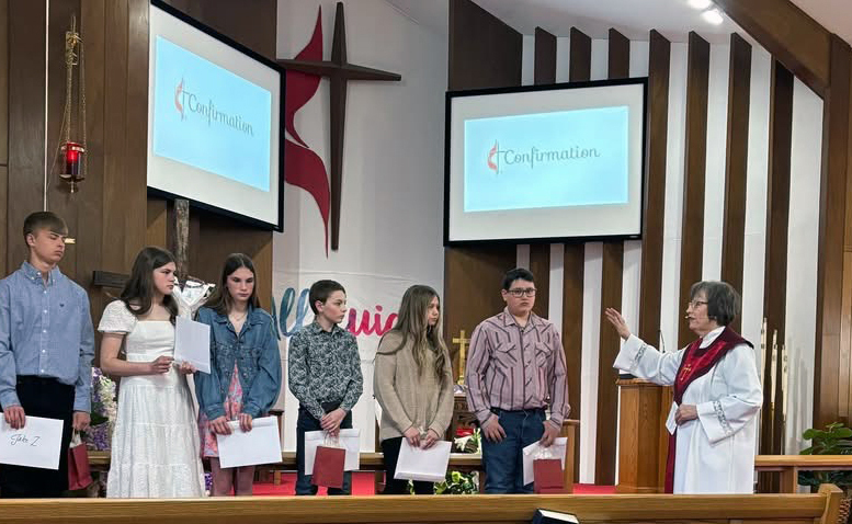 Group in church